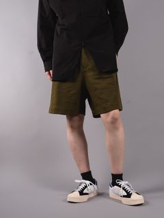ラスト1点 / M CLASSIC TERRY UTILITY SHORT PANTS / クラシック テリー ユーティリティー ショートパンツ (カーキ)