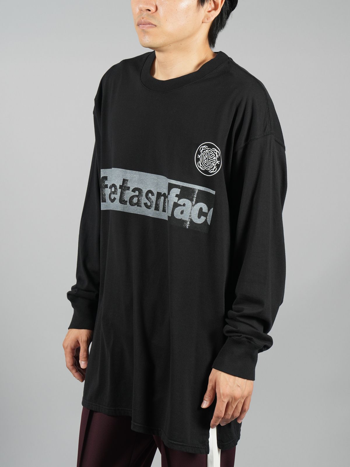 【ラスト1点】LOGO LONG TEE / ロングTシャツ(ロゴ) / TOF-TEE-U04 / カットソー / ブラック / メンズ
