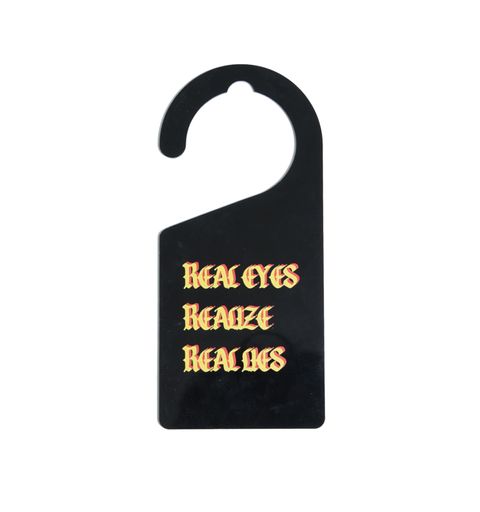 【ラスト1点】[8月10日(土)10時発売!!] DOOR PLATE "REALIZE" / ドアプレート (ブラック)