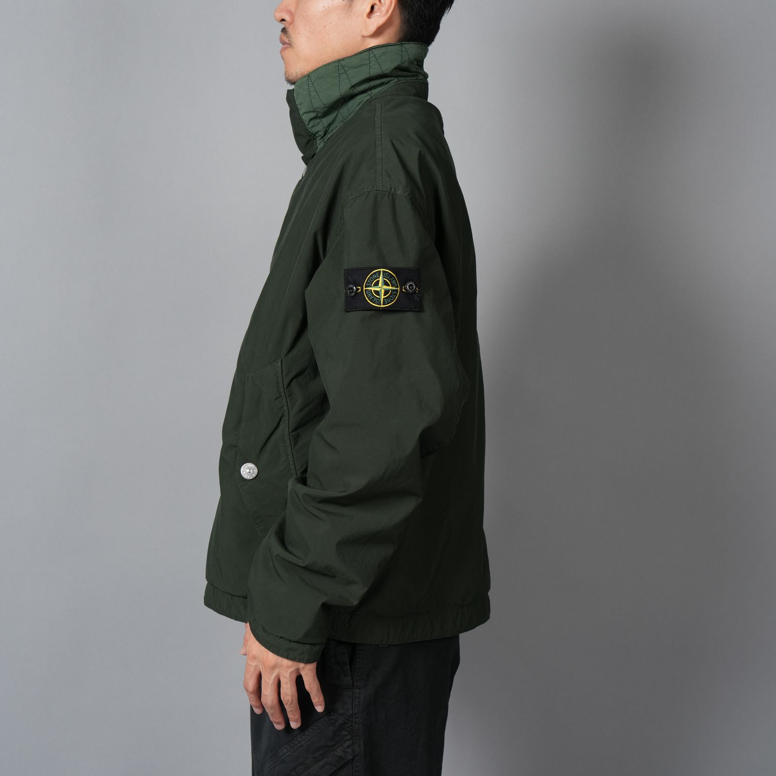 ストーンアイランド　LIGHT COMPACT TOUCH POLY-TC Stone Island Light compact touch poly-tc jacket | BLACK