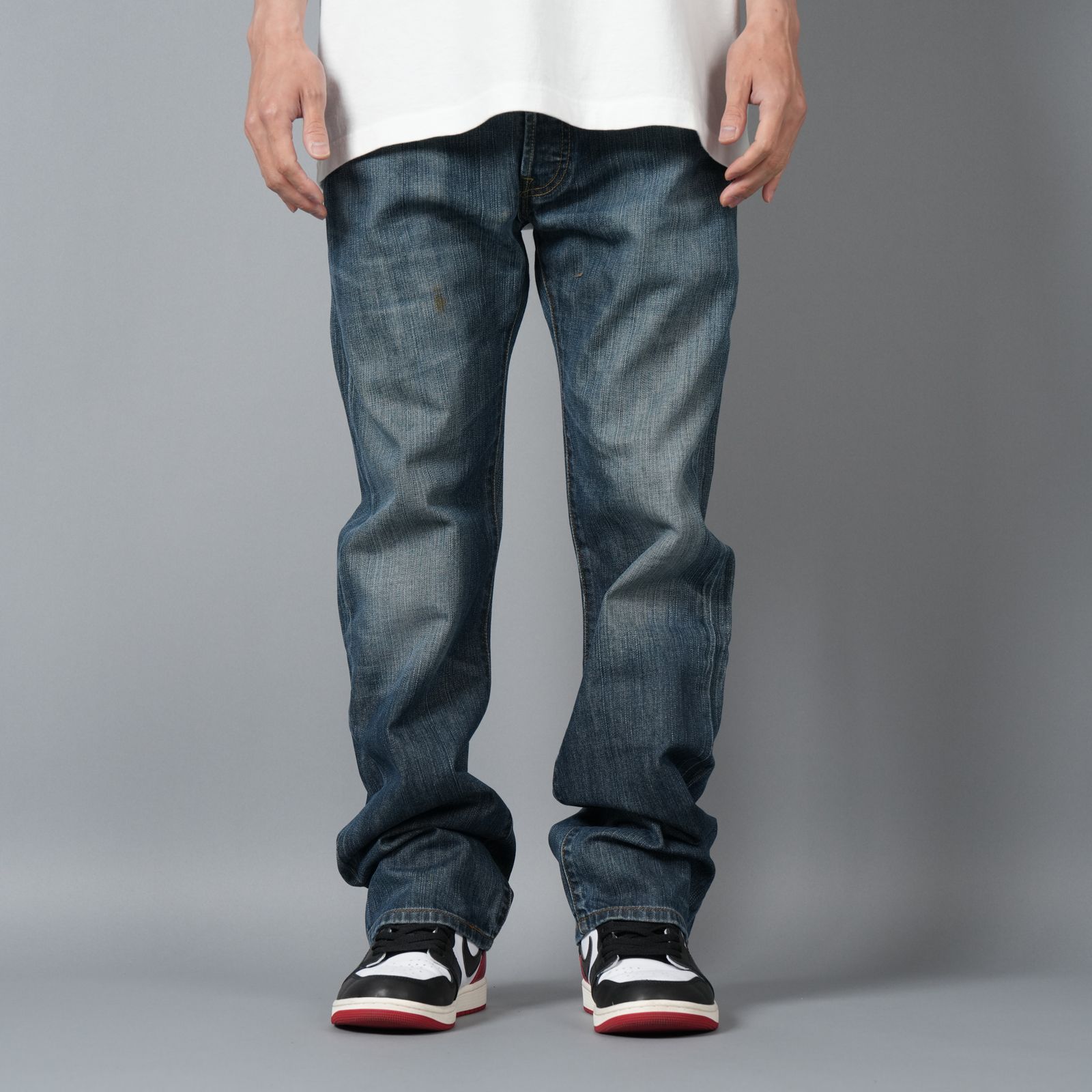 【ラスト1点】BASICKS x Vintage Levi's Heart Pocket Denim / ハートポケットデニム [32インチ] (ブルー)