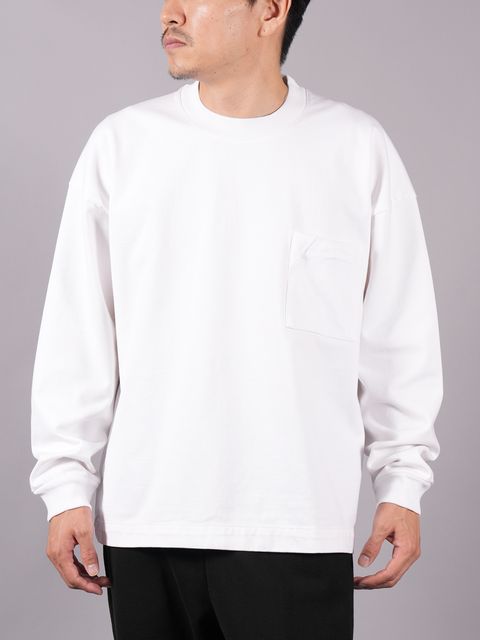 【ラスト1点】【定番アイテム】 BETA LONG SLEEVE T-SHIRT / ベータ ロングスリーブTシャツ / カットソー (ホワイト)