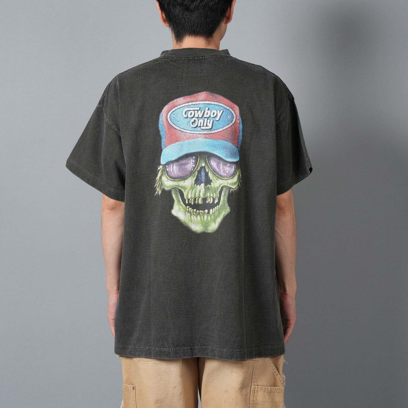 【残りわずか】PRINTED TEE SHIRTS "TRUCKER" / プリントTシャツ トラッカー / Tシャツ (ブラック)