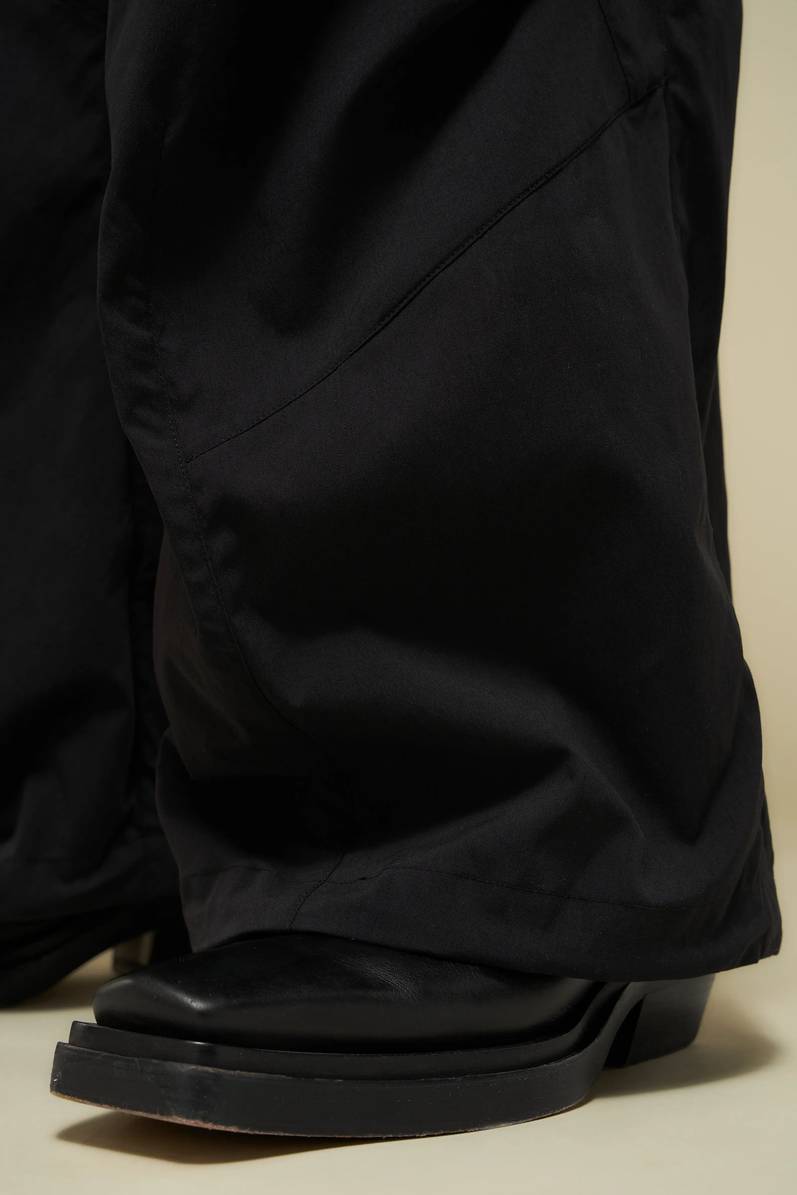 【ラスト1点】P56B-M / NYLON STRETCH WEB BELT TROUSER / / パンツ [ウルトラワイドフィット][ストレッチ入り] (ブラック)