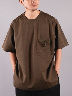 ラスト1点 / CLASSIC PAPER JERSEY POCKET TEE / クラシック ペーパー ジャージー ポケット Tシャツ (カーキ)