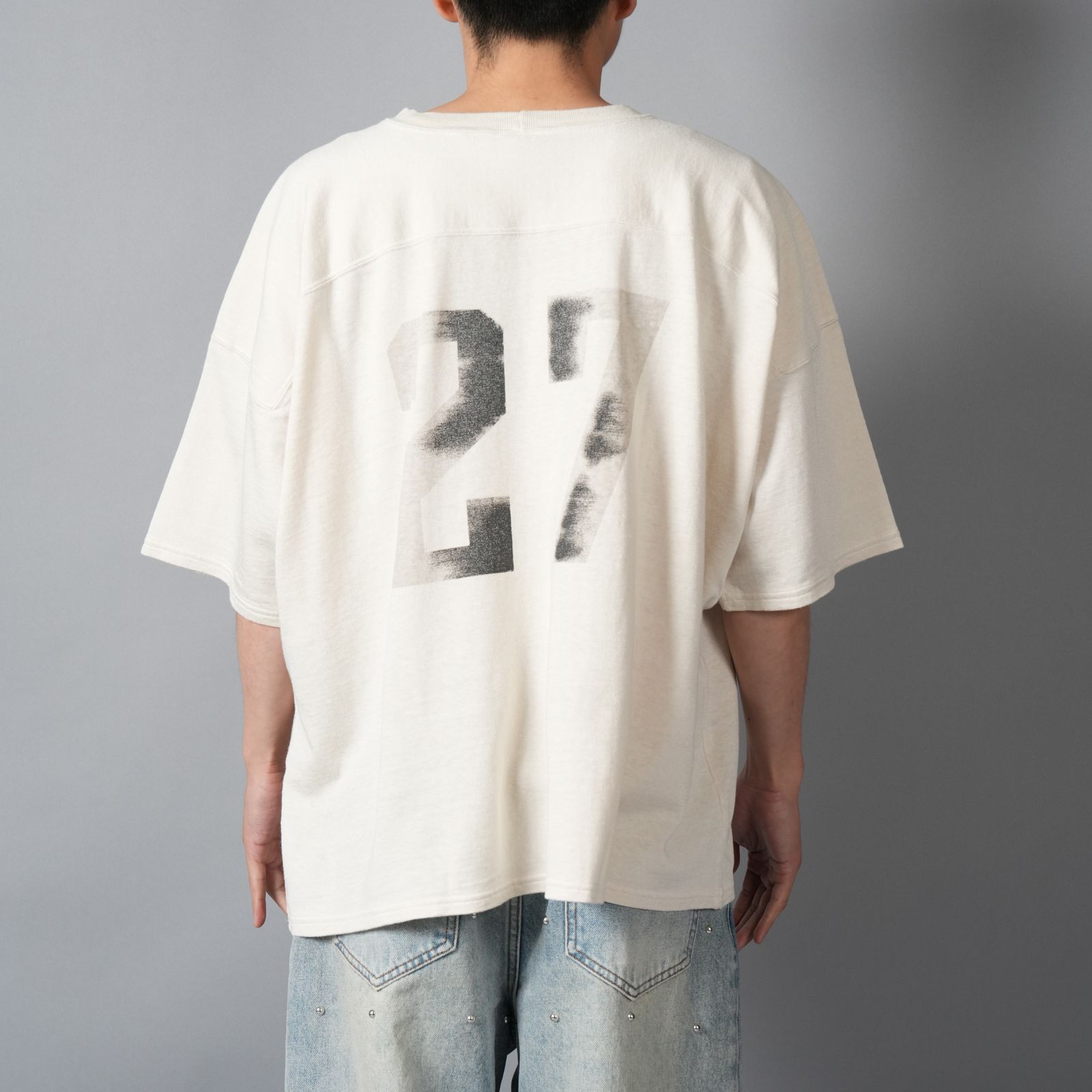 【残りわずか】SM-MK8-0000-025 / SS T-SHIRT / FOOTBALL / WHITE / フットボールTシャツ (ホワイト)