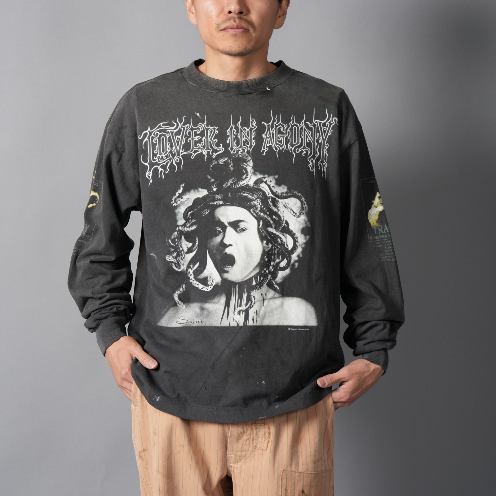【残りわずか】SM-MK8-0000-028 / LS T-SHIRT / MEDUSA / BLACK ロンT・カットソー (ブラック)