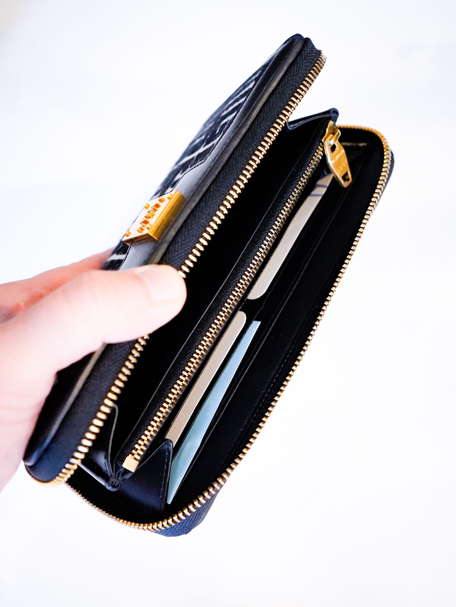 【ラスト1点】1945 ZIP WALLET / モノグラム ジャカード ジップウォレット (財布) / ブラック・ホワイト / ユニセックス