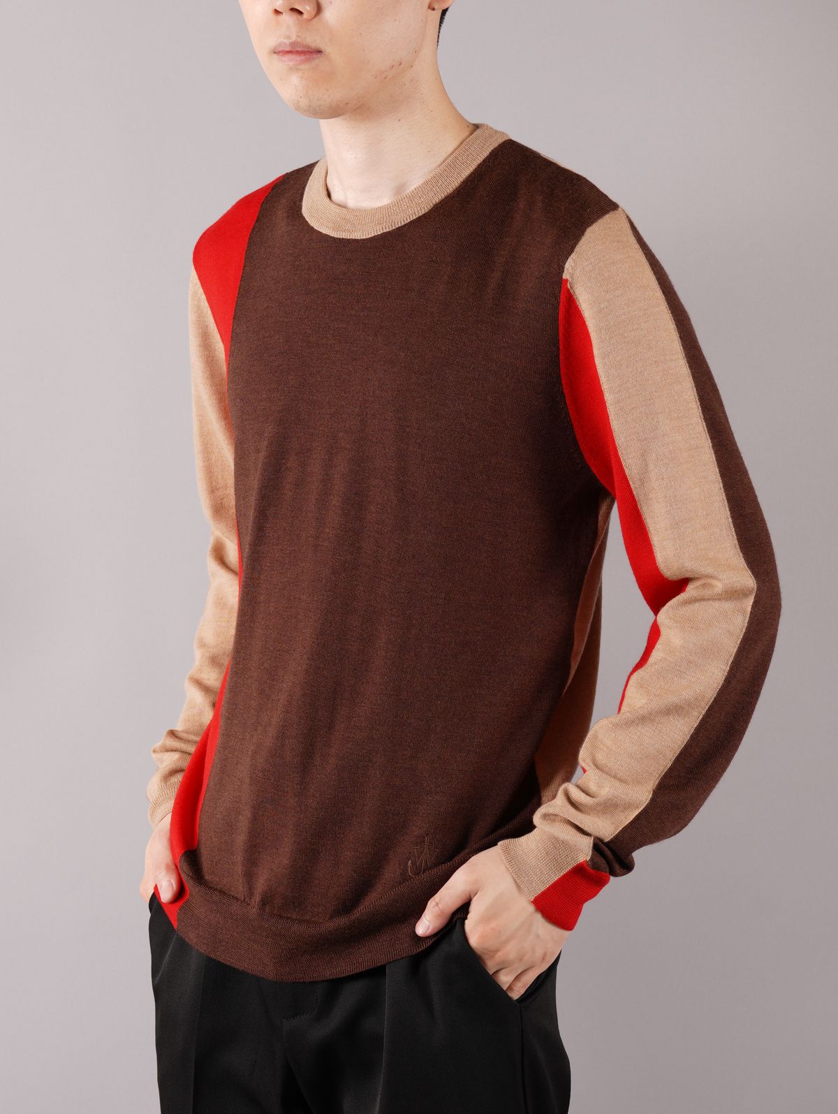 ラスト1点 / CREW NECK JUMPER / クルーネック ジャンパー (ブラウン)