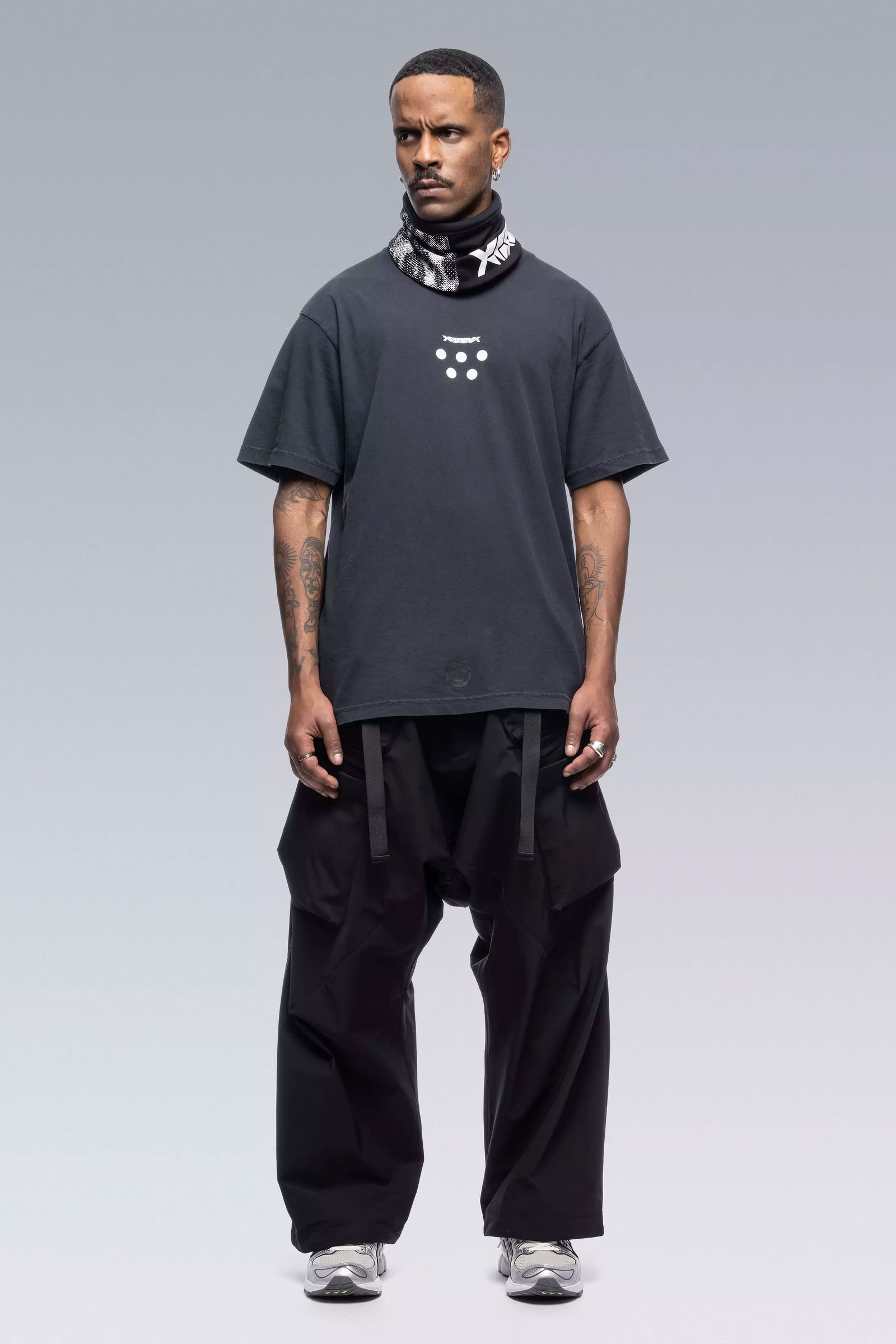 NG1-PS / Retroreflective Powerstretch Neck Gaiter Gen. 1 Next To Skin (NTS) / ネックゲイター [ストレッチ入り] (ブラック)