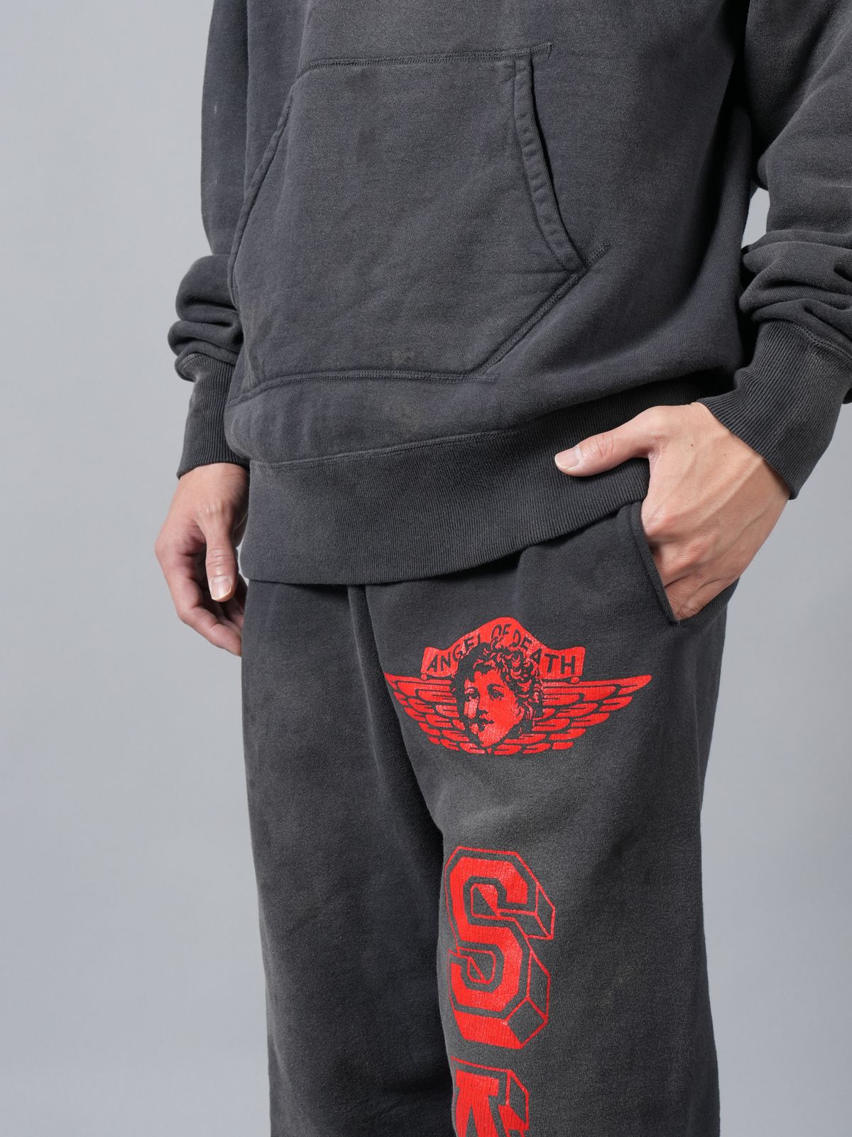 SAINT M×××××× - SM-YS8-0000-041 / SWEAT PANTS / ANGEL / BLACK / スウェットパンツ  (ブラック) | Confidence