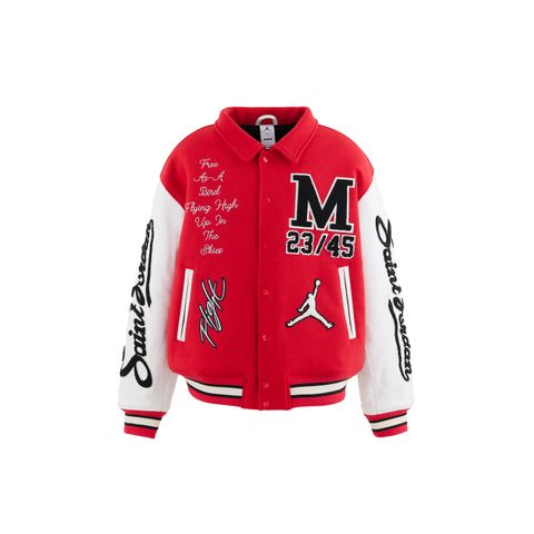 【コラボ】SM-MK8-0000-J08 / FV4726-657 / M J SM VARSITY JKT / REDxWHT / スタジャン (レッド)