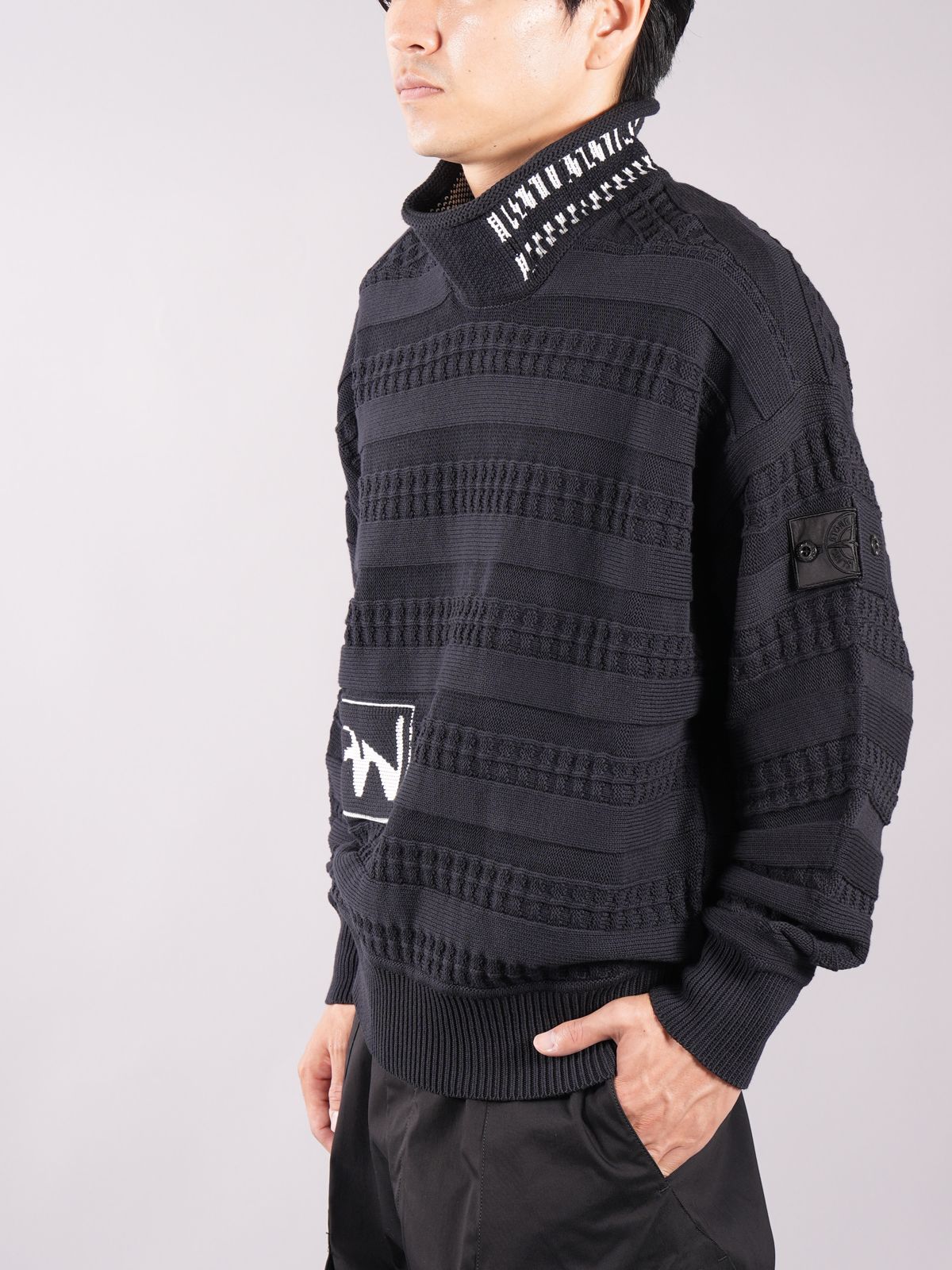 STONE ISLAND SHADOW PROJECT - 5091T FAIR ISLE ARAN