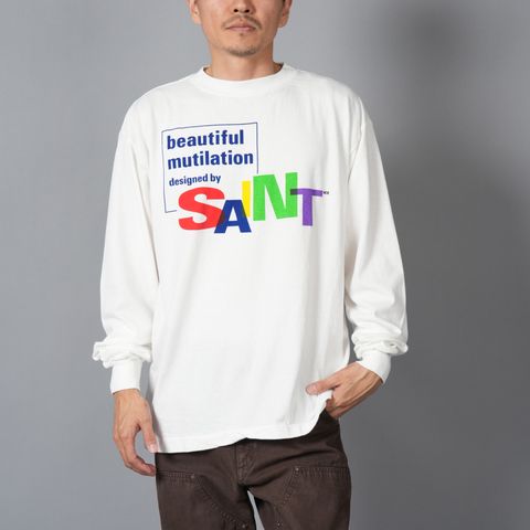 SM-HR1-0000-036 / LS TEE / BEAUTIFUL SAINT / WHITE / ロンT・カットソー (ホワイト)
