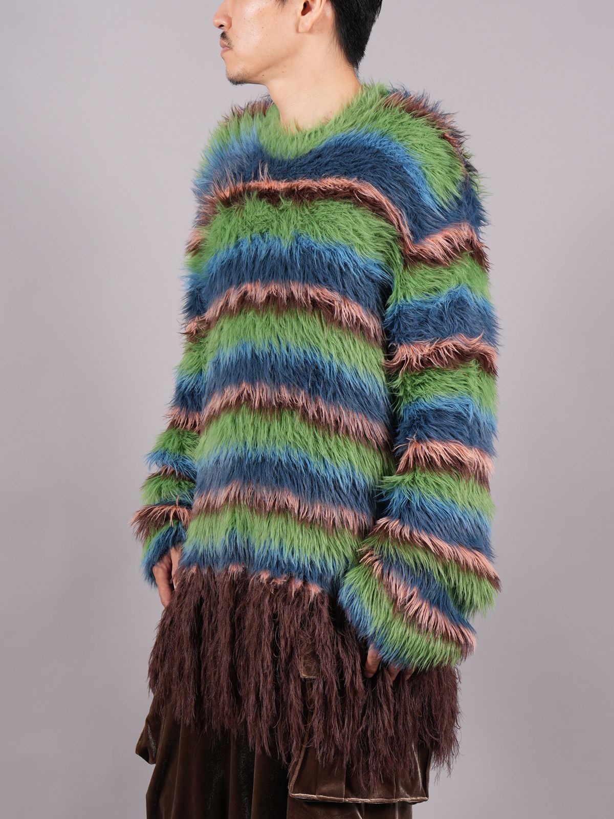 【ラスト1点】 FUR KNIT / ファーニット (グリーン)