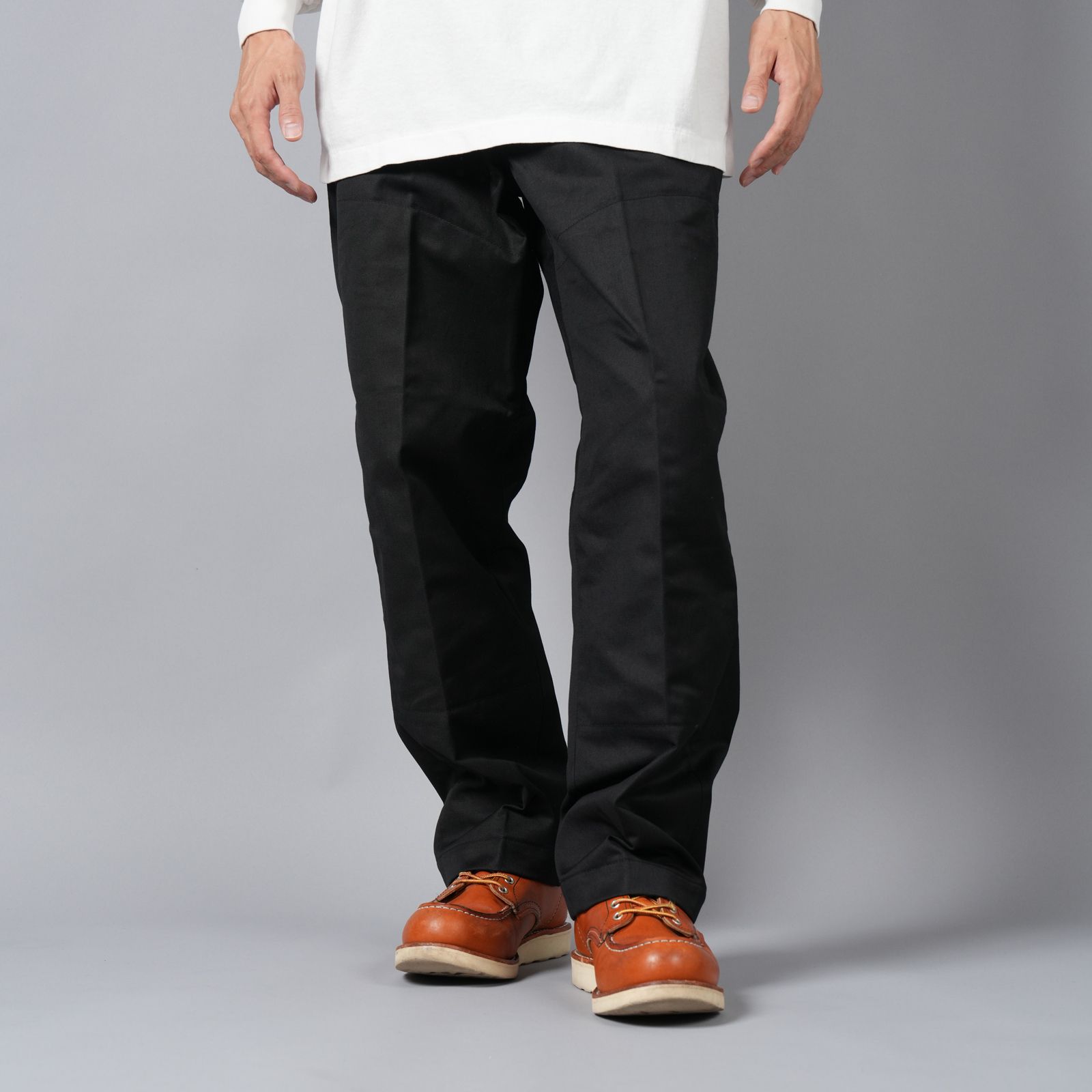 SAINT M×××××× - SM-YS1-0000-069 / WIDE PANTS / CHINO / BLACK / ワイドパンツ /  チノパン (ブラック) | Confidence