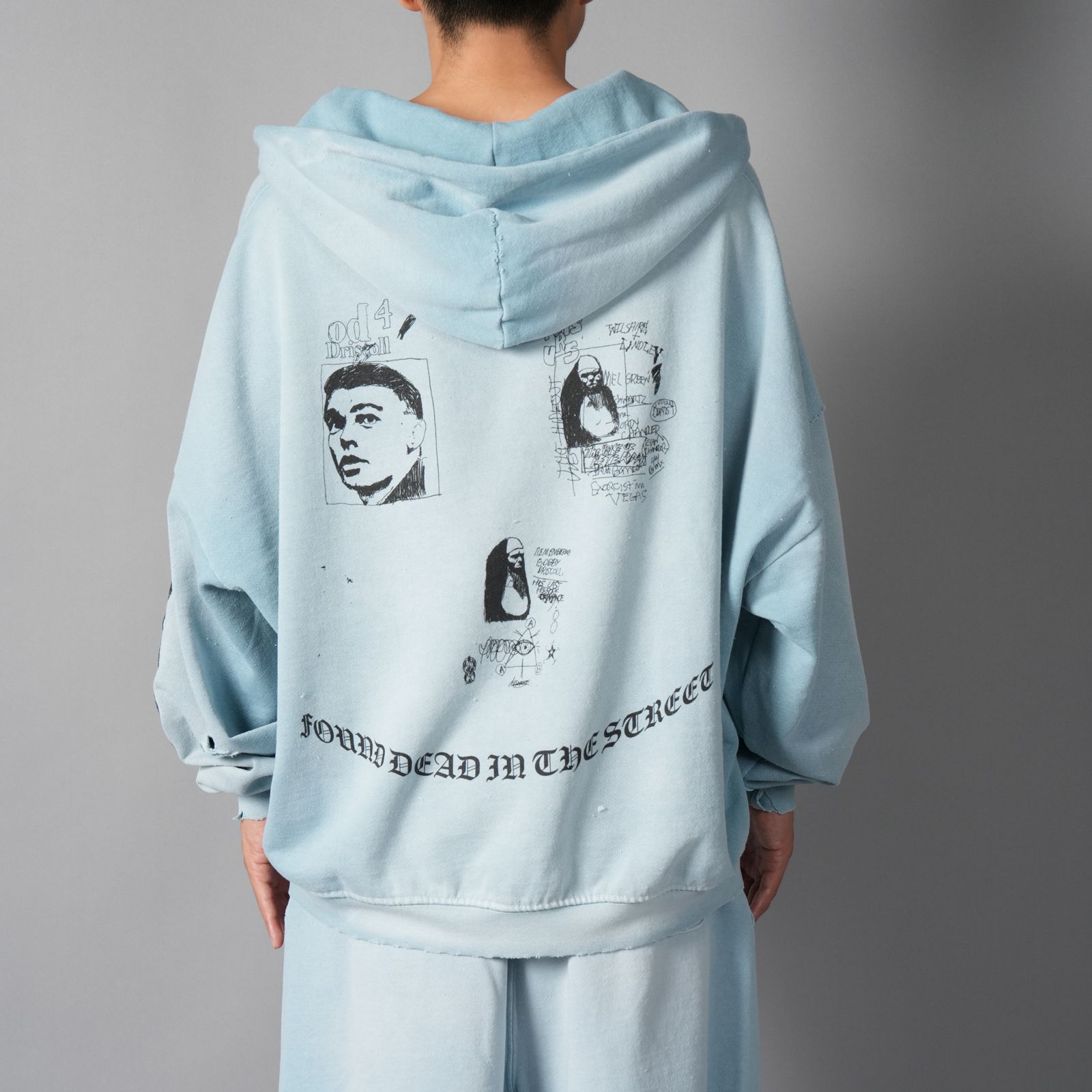 BOBBY DIRSCOLL HOODED SWEATSHIRT  / フーディー・パーカー (ベイビーブルー)