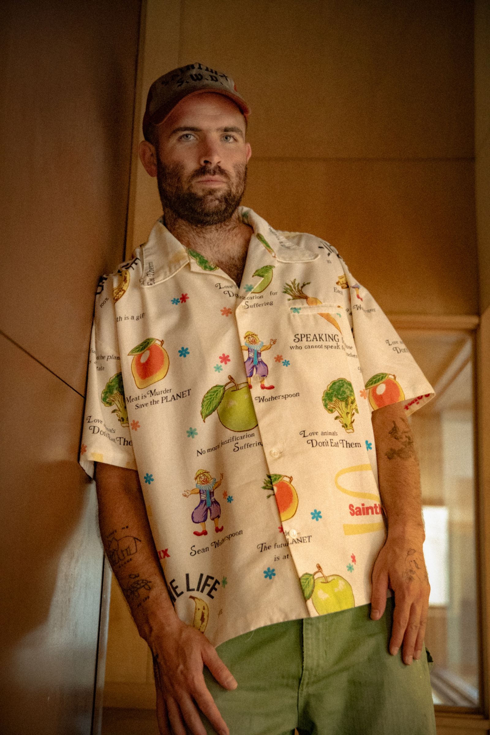 【コラボ】SM-MK8-0000-C10 / SW_OPEN COLLAR SHIRT / WHITE / オープンカラーシャツ  (ホワイト)