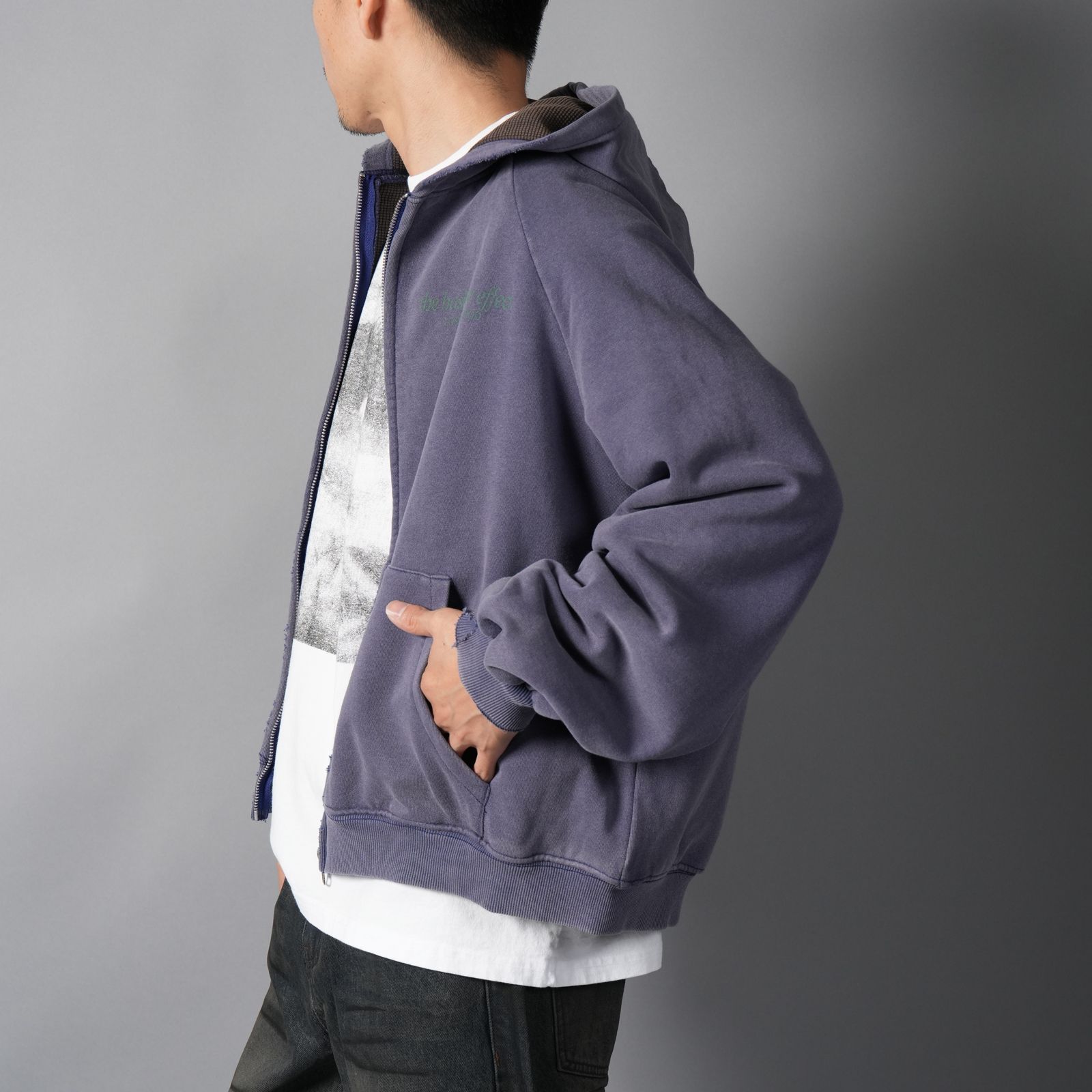 SIREN, thermal lined zip up / ジップアップパーカー (ネイビーブルー)