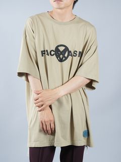 【ラスト1点】ANARCHY BIG TEE / オーバーサイズTシャツ / TOF-TEE-U03 / ベージュ / メンズ