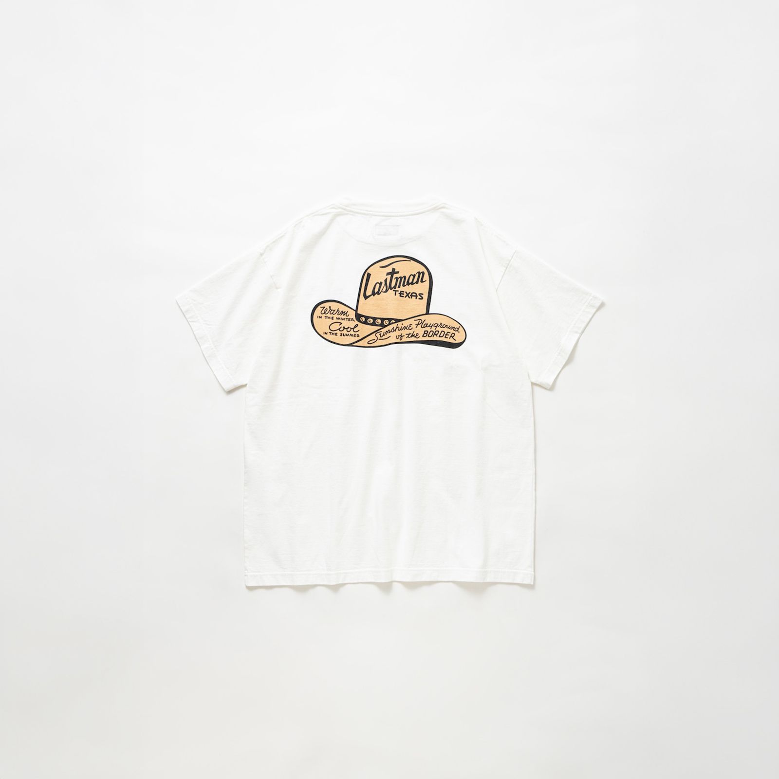 【ラスト1点】PRINTED TEE SHIRTS "WESTERN HAT" / プリントTシャツ ウエスタンハット / Tシャツ (ホワイト)