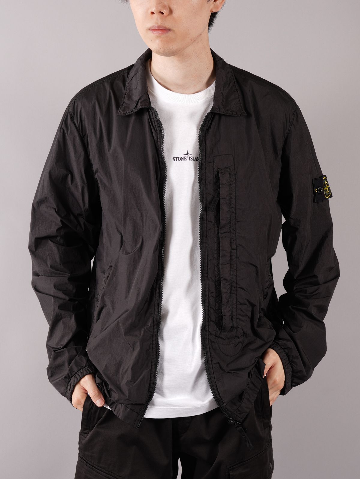 STONE ISLAND ストーンアイランド ナイロンメタル シャツジャケット-