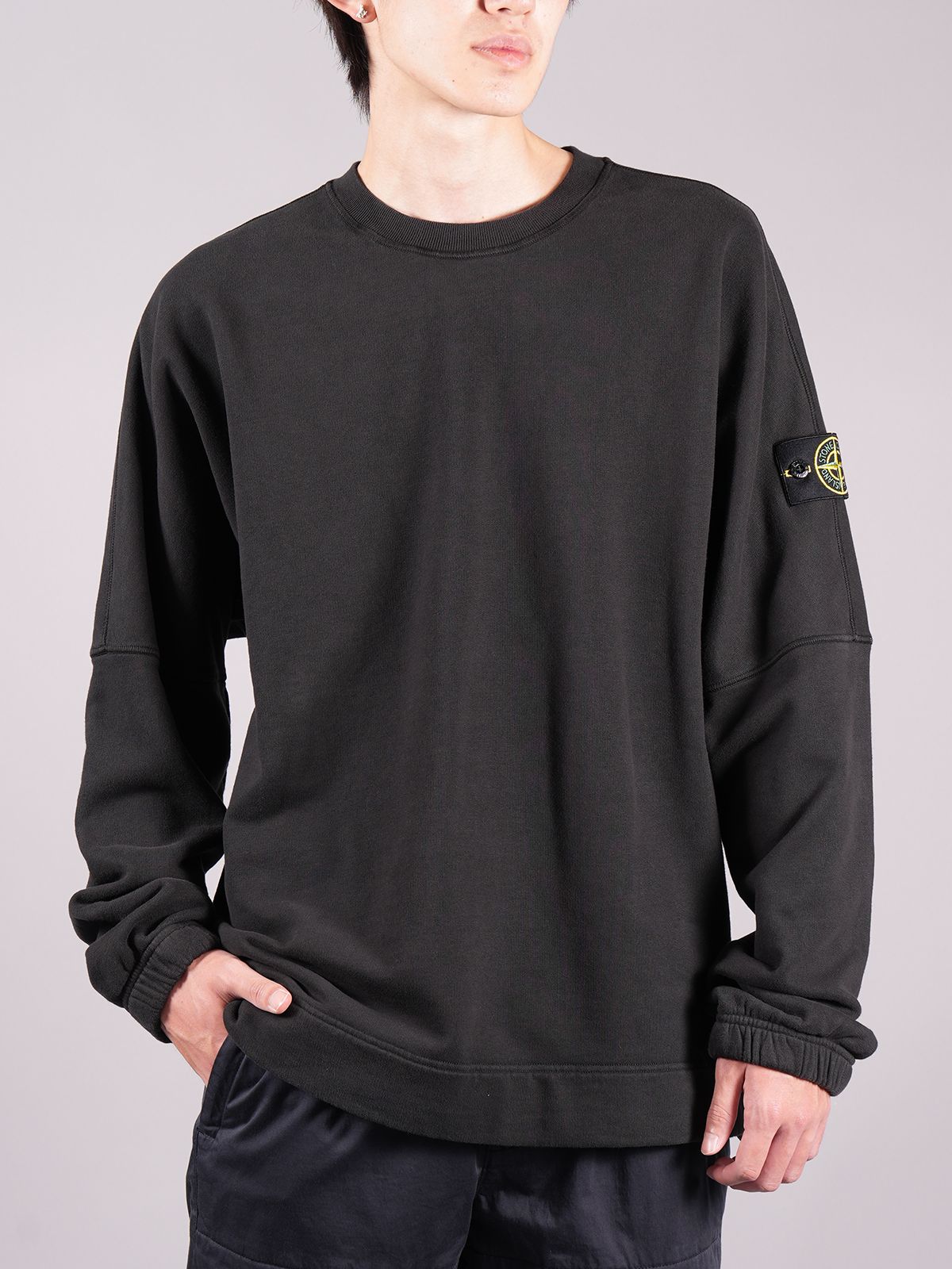 STONE ISLAND - 【ラスト1点】 BRUSHED COTTON FLEECE, GARMENT DYED ...