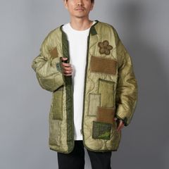 NO:2 / Rebuild U.S.ARMY M-65 Fishtail Parka Quilting Liner  / フィッシュテール パーカー キルティングライナー [古着リメイク](カーキ)