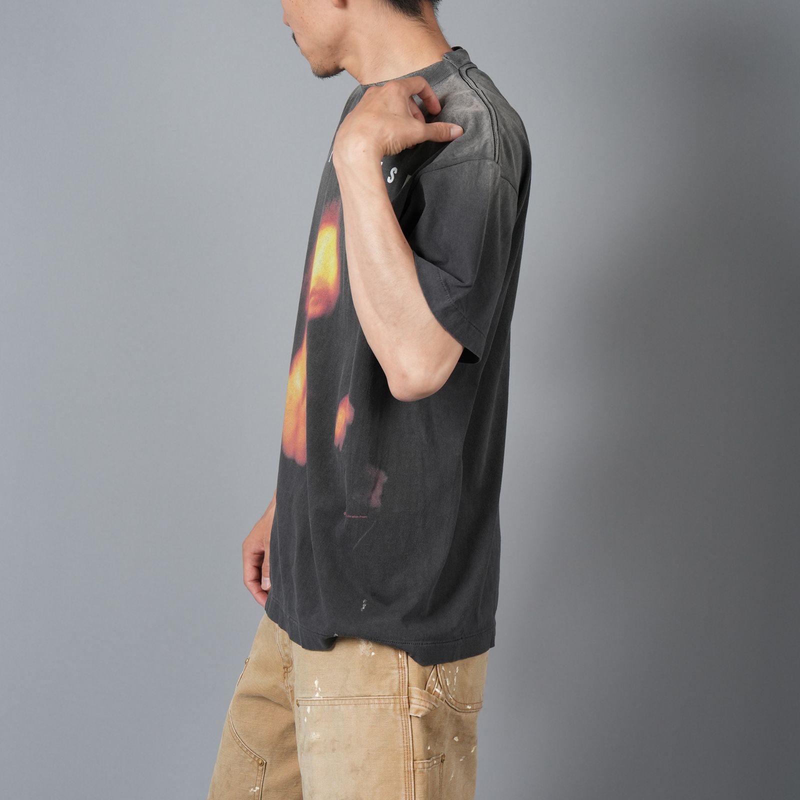 【国内買付】SAINT M××××××/ SS TEE / SAINT PRAISE SM-HR8-0000-010/SS TEE/SAINT PRAISE/BLACK | THE GROUND depot