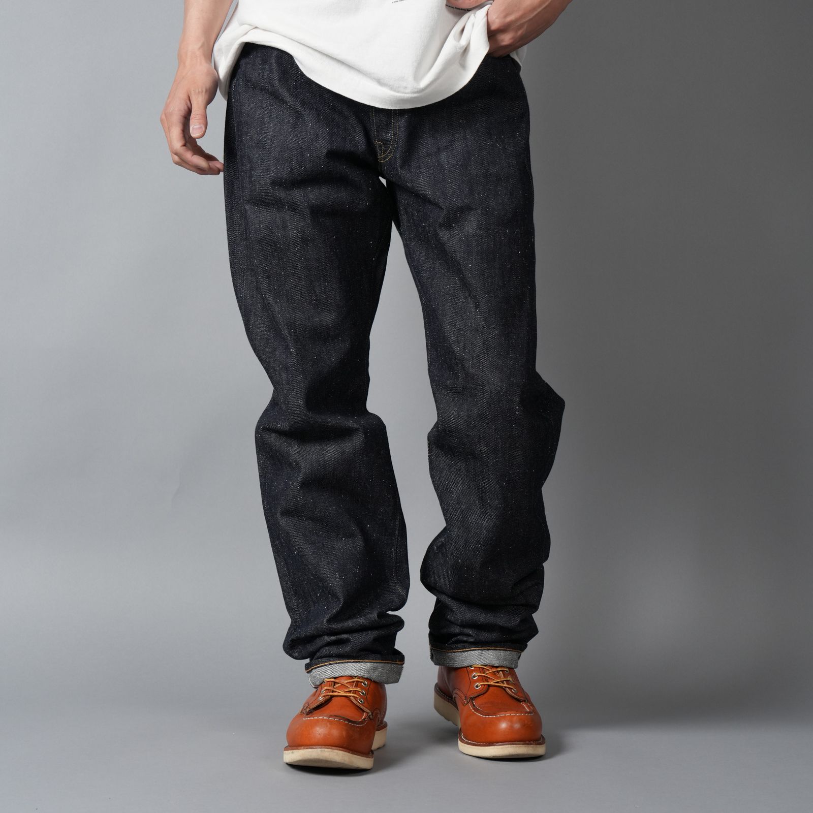 【残りわずか】【コラボ】SM-MK8-0000-C46 / BBJ_DENIM PANTS / REGID / BLUE / ベルベルジン デニムパンツ (リジッド)(ブルー)