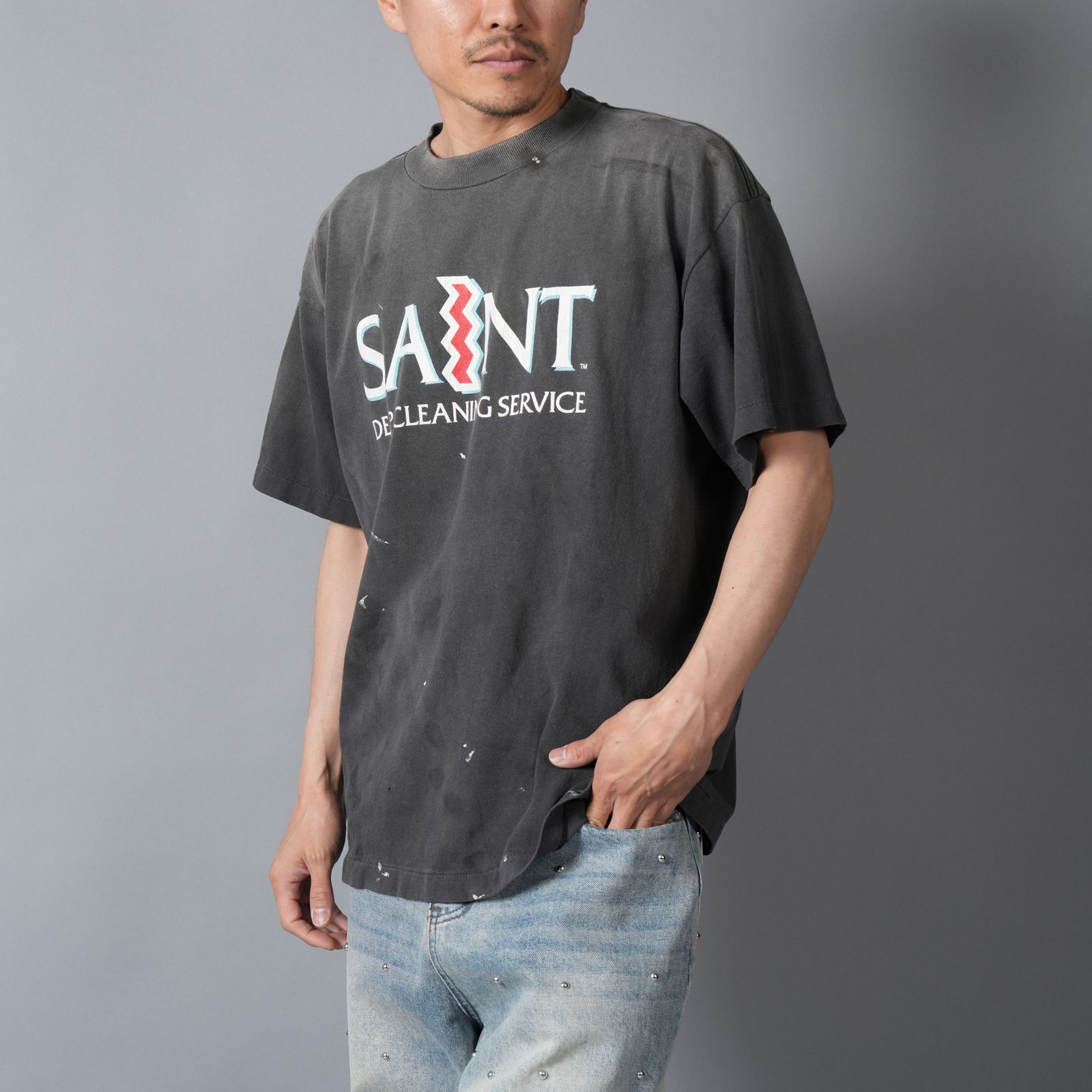 SM-MK8-0000-005 / SS T-SHIRT / SAINT / BLACK / Tシャツ (ブラック)