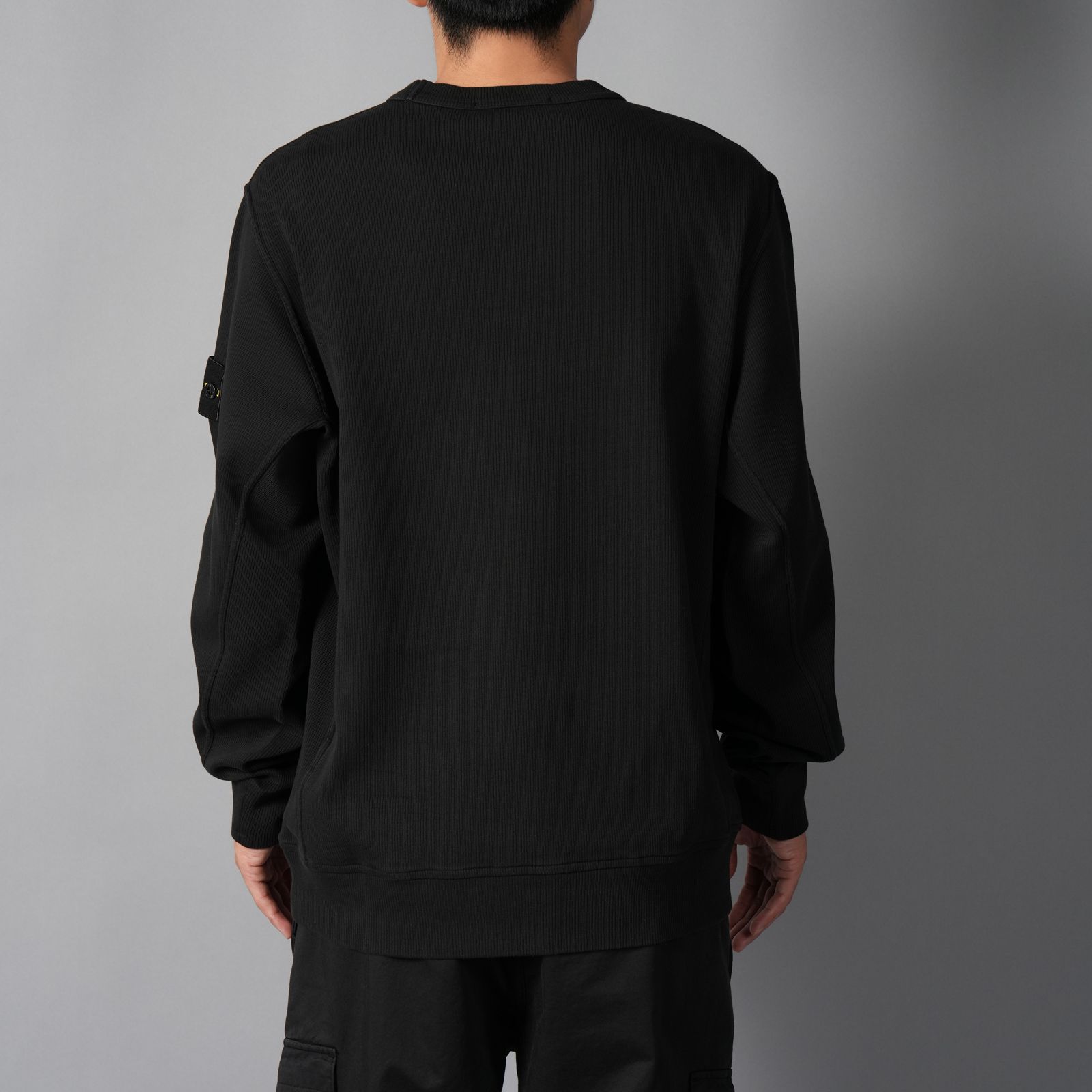 6100017 / ORGANIC COTTON INTERLOCK  / クルーネックスウェット(ブラック)