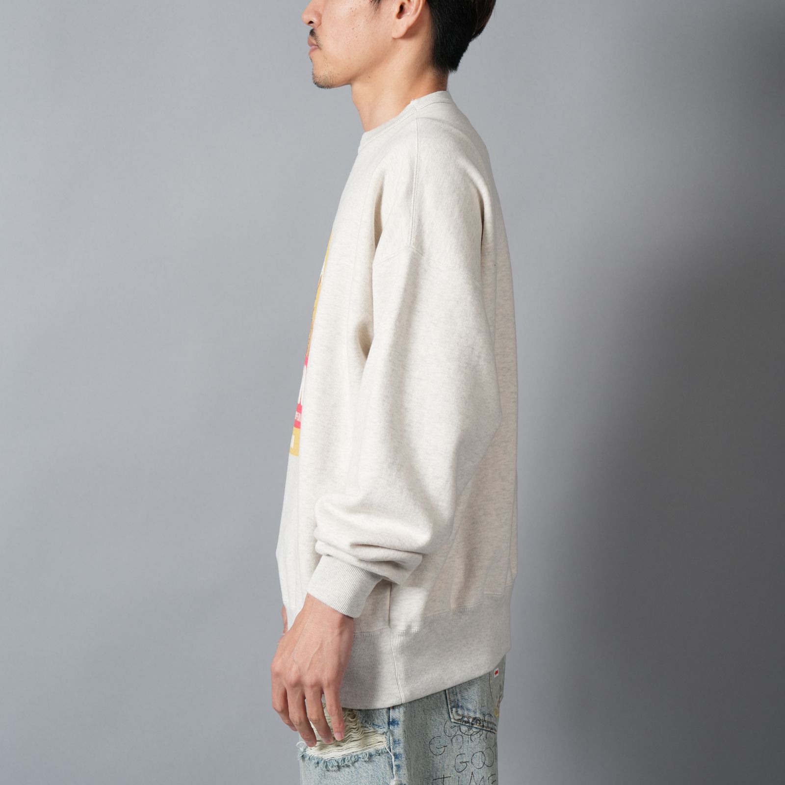 PRINTED CREW NECK(CIGAR) / スウェット・トレーナー (エクリュ)