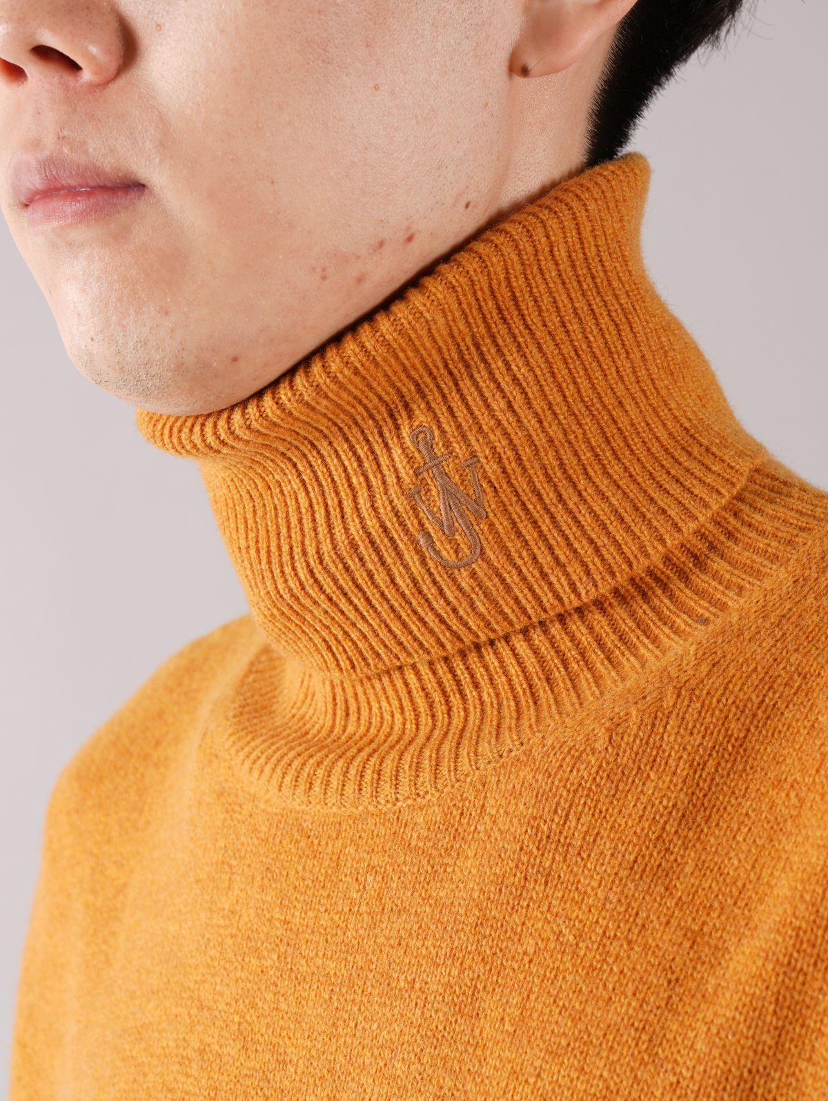 COLOURBLOCK KNITTED JUMPER / カラーブロック ニッテッド ジャンパー (オレンジ)
