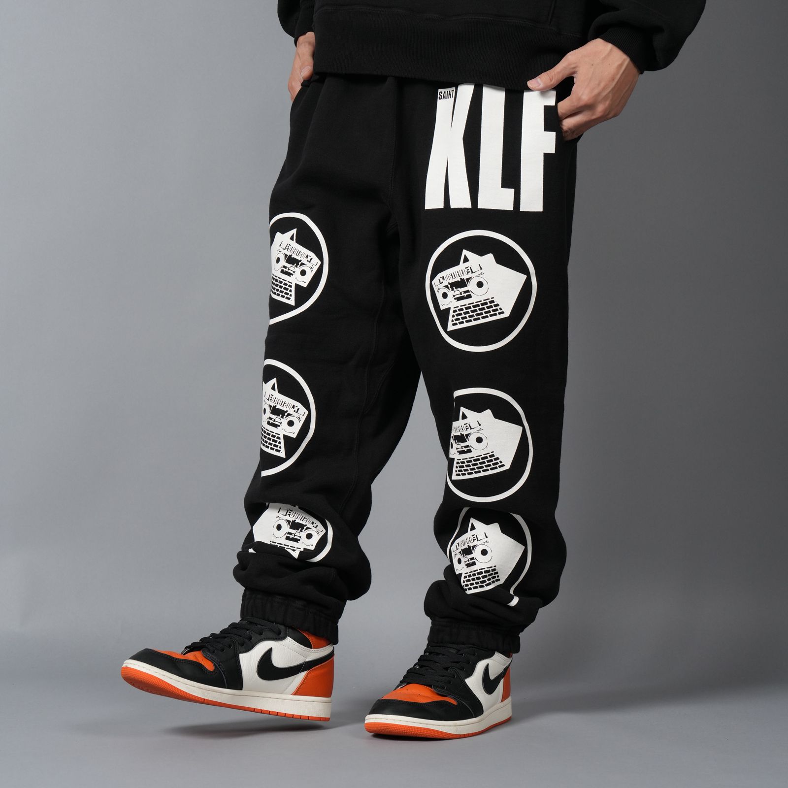 【残りわずか】SM-HR1-0000-C07 / KLF_SWEAT PANTS / KLF / BLACK / スウェットパンツ (ブラック)