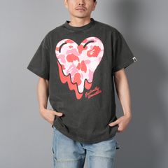 【残りわずか】【コラボ】EU-HR8-0000-C29 / EU BAPE CAMO SS TEE / BLACK / Tシャツ (ブラック)