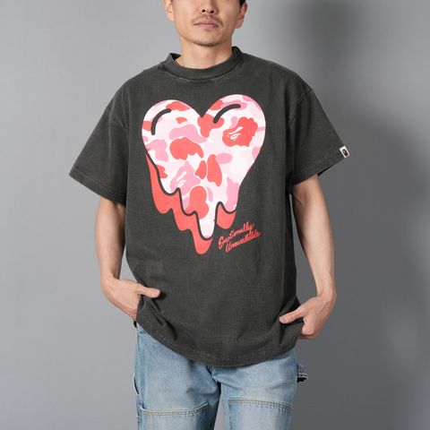 【残りわずか】【コラボ】EU-HR8-0000-C29 / EU BAPE CAMO SS TEE / BLACK / Tシャツ (ブラック)