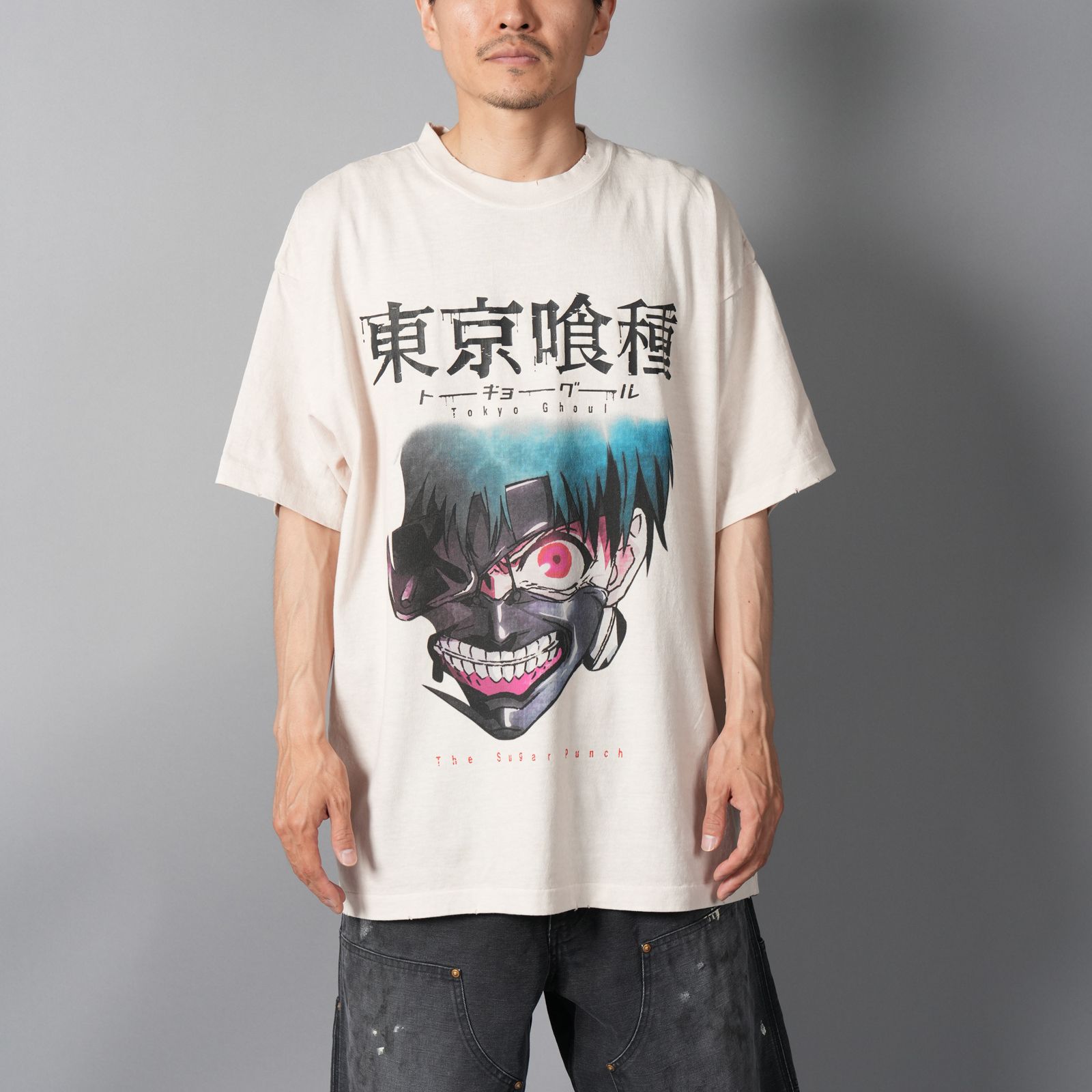 [東京喰種]  TTGM25SM001 / S/S T-Shirt  (KANEKI MASK)  / Tシャツ (ホワイト)