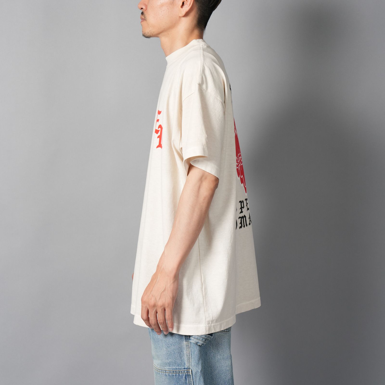【ラスト1点】【コラボ】EU-HR1-0000-C05 / EU LOGO CL SS TEE / Tシャツ (アイボリー)