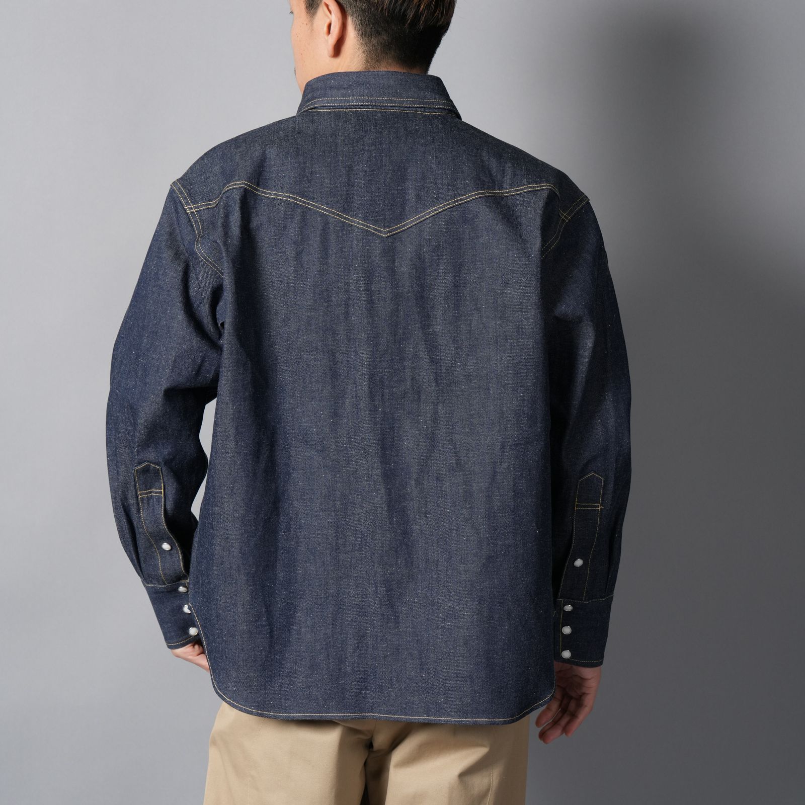 【ラスト1点】【コラボ】SM-MK8-0000-C43 / BBJ_DENIM SHIRT/ REGID / BLUE / デニムシャツ (ブルー)