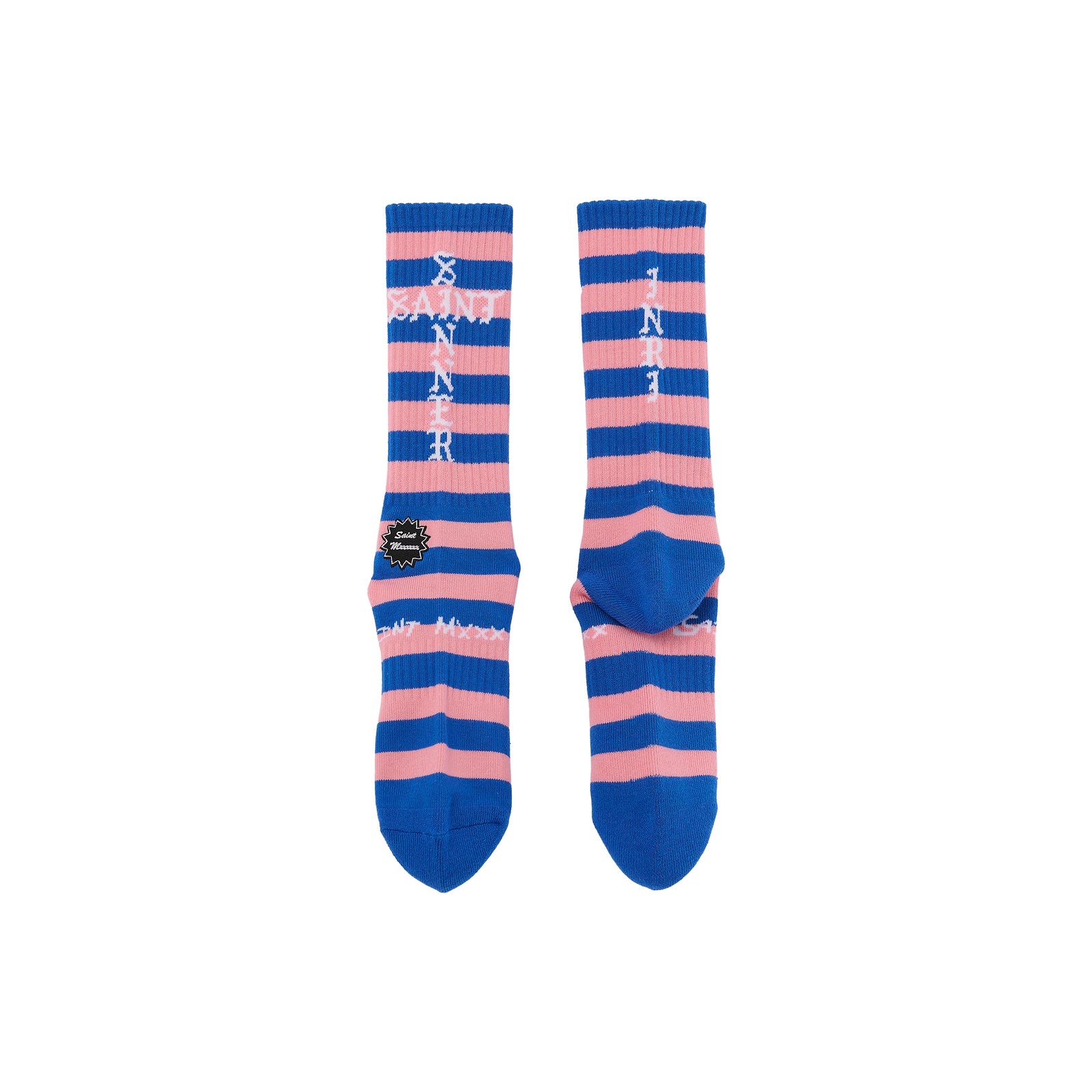 SM-MK1-0000-102 / SOCKS / BORDER / BULE+PINK / ソックス  (ブルー/ピンク)