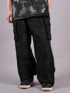 【ラスト1点】 TRANSPARENT FLOWER PANTS / フラワーパンツ (ブラック)