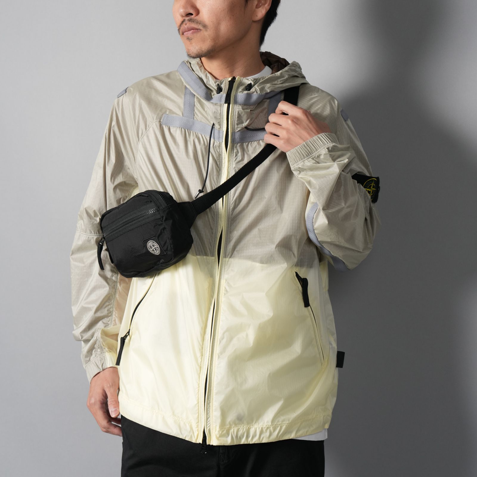 9200014 / NYLON METAL IN ECONYL REGENERATED NYLON / バムバック / クロスボディーバック 【ナイロンメタル】(ブラック)