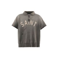 SM-MK8-0000-052 / SS HALF ZIP SWEAT / SAINT / CHARCOAL / ハーフジップスウェット(チャコール)