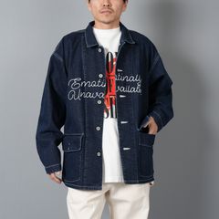 EU-HR8-0000-007 / HEART LOGO DENIM COVERALL / BLUE / ハートロゴ デニム カバーオール (ブルー)