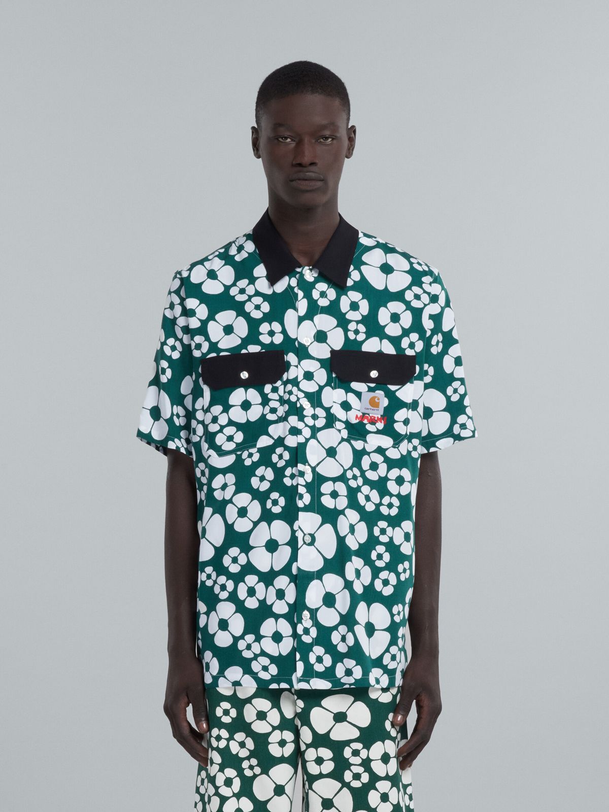 MARNI - 【ラスト1点】 MARNI X CARHARTT WIP - GREEN SHORT-SLEEVED ...