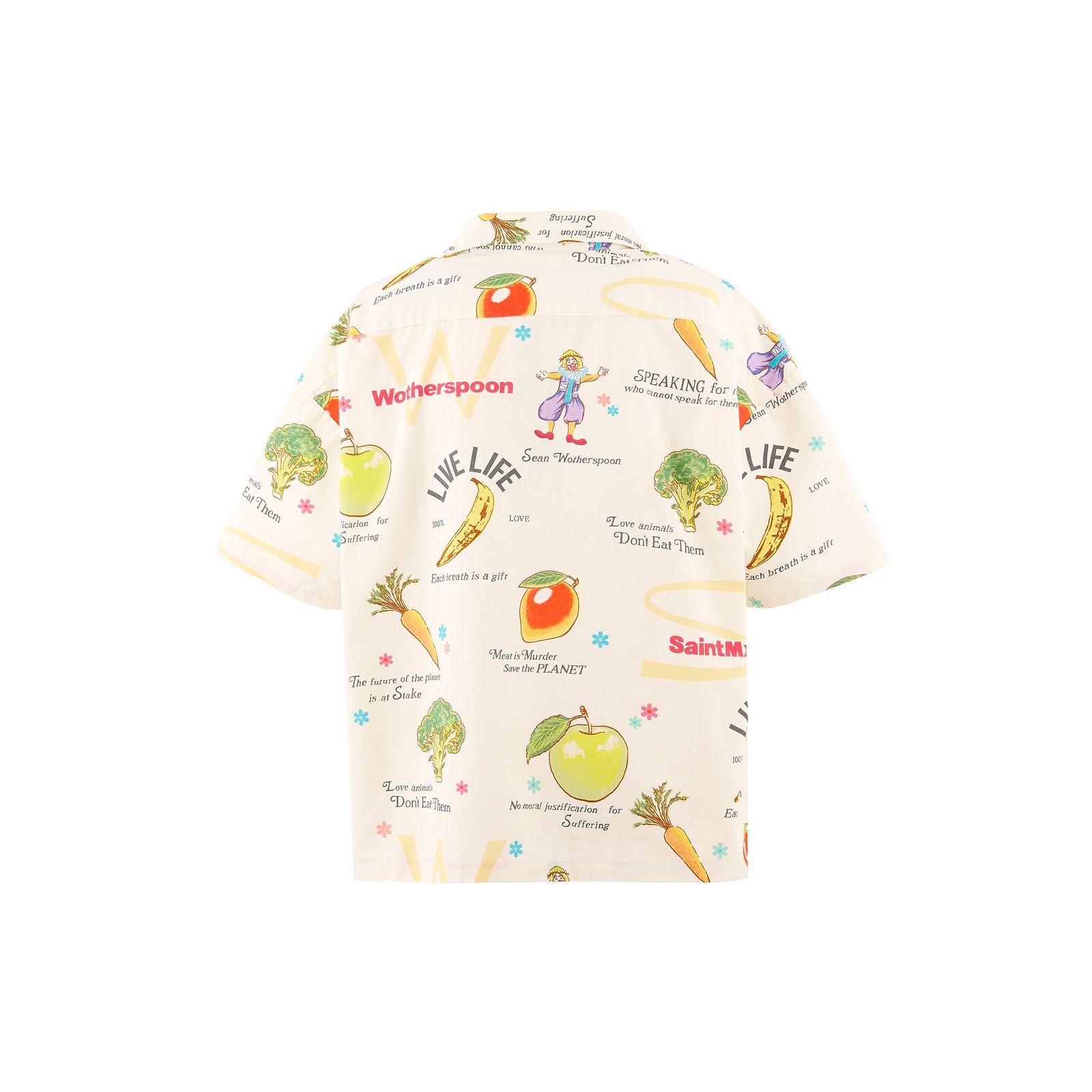 【コラボ】SM-MK8-0000-C10 / SW_OPEN COLLAR SHIRT / WHITE / オープンカラーシャツ  (ホワイト)