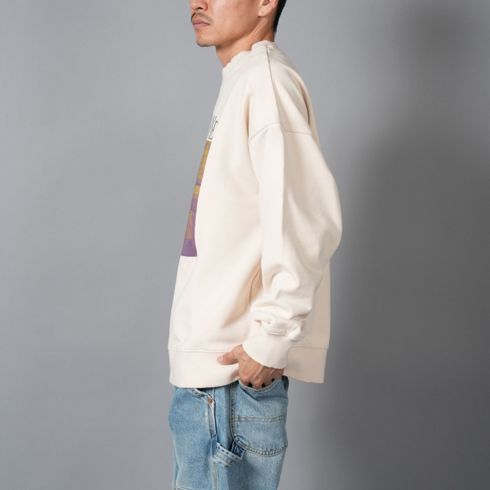 UM25AW-8 / 2PAC / ツゥーパック / トレーナー・クルーネックスウェット (クリーム)