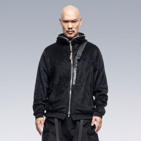【ラスト1点】 J117-HL / Polartec® High Loft Hooded Insulator / hoodie jacket / フーディージャケット / パーカー [ポーラテック] [ルーズフィット](ブラック)