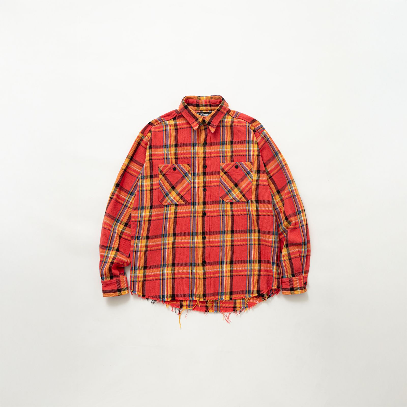 DAMAGED FLANNEL SHIRTS / ネルシャツ (オレンジ)